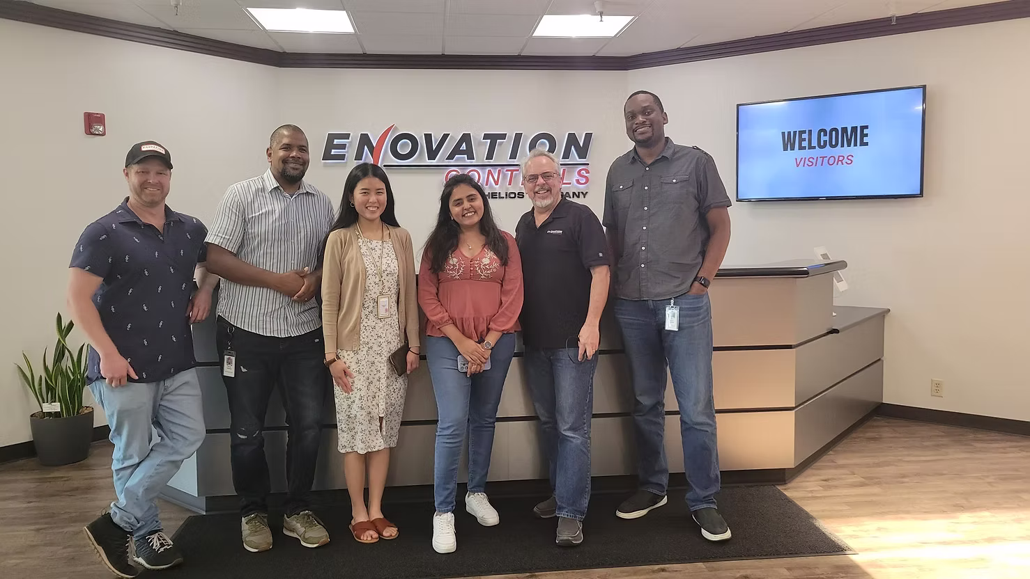 The Digital Product Design team at the Enovation Controls office