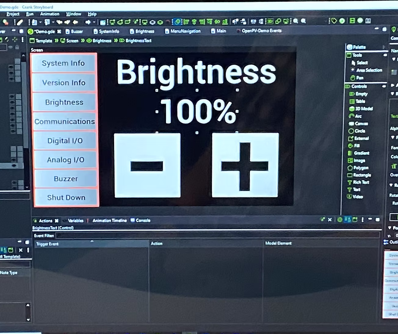 Control display feature overview